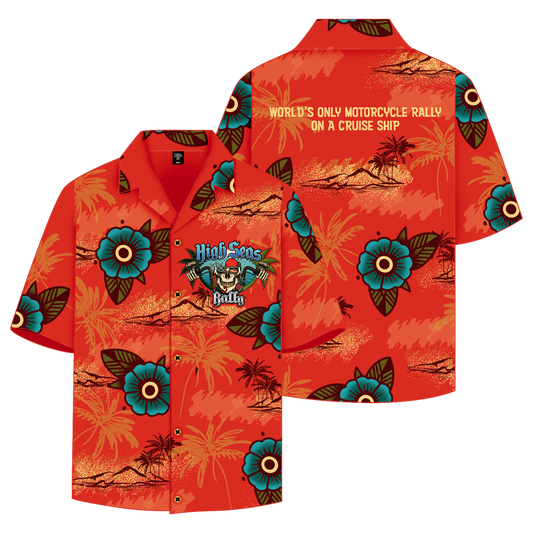 Orange Hawiian Shirt