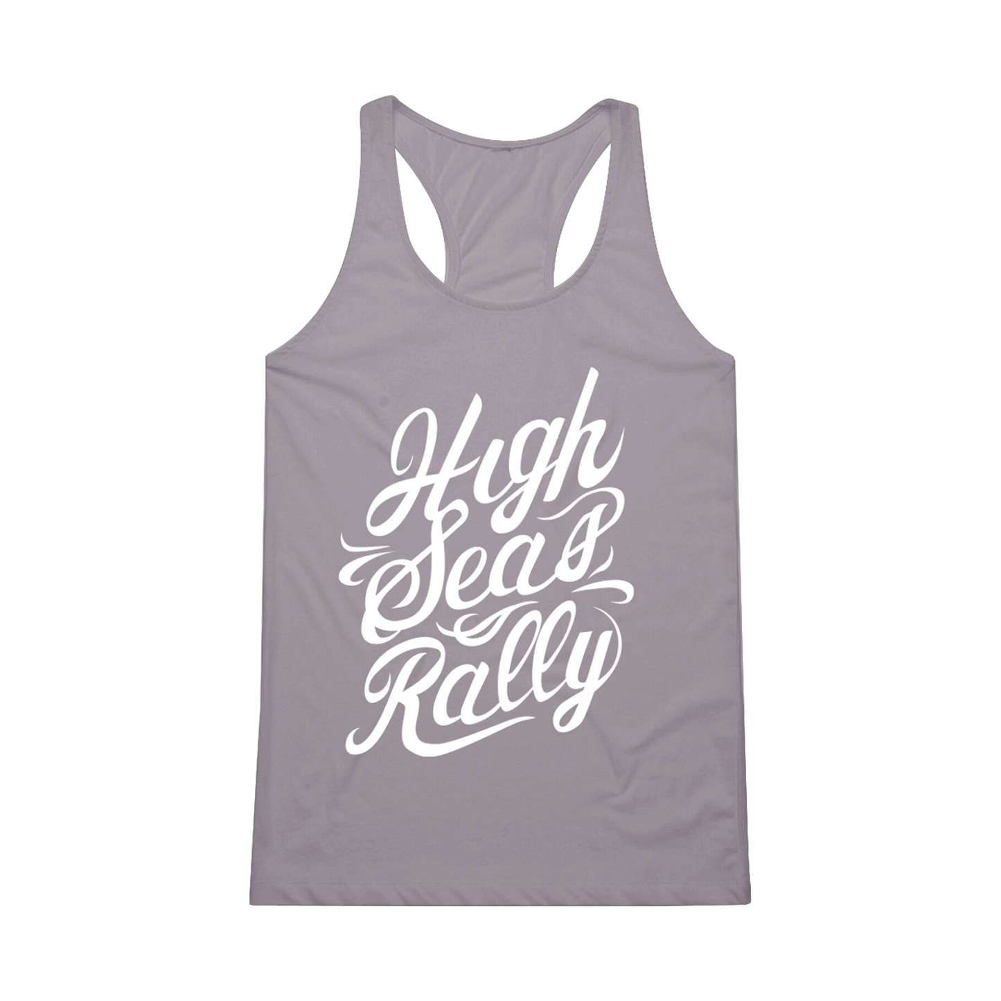 Grey Script Logo Tank Top