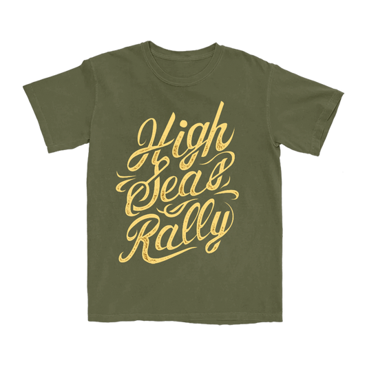 Script Logo Tee - Military Green